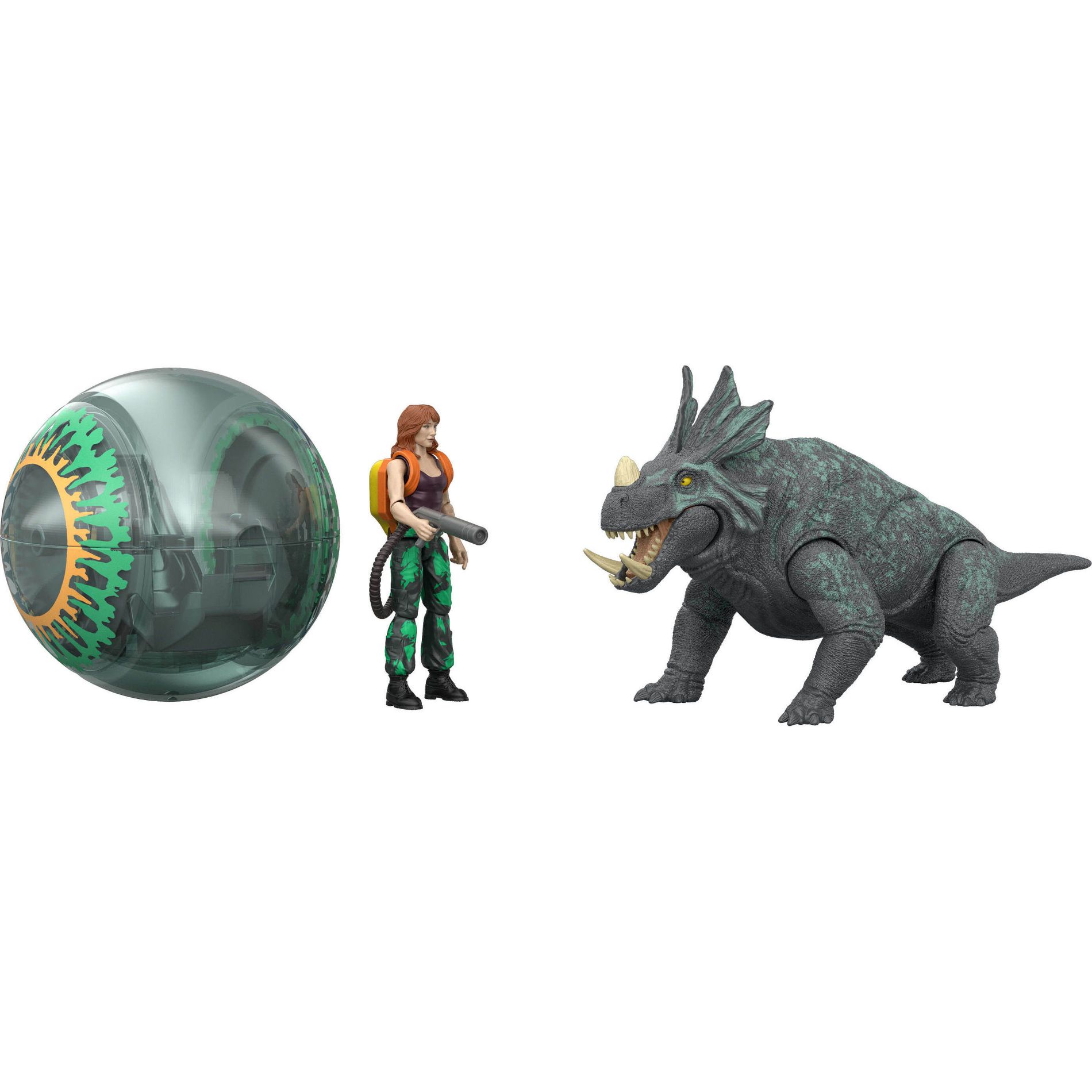 Jurassic World Legacy Collection Reimagined Claire & Gyrosphere Escape Pack with Dinosaur Figure