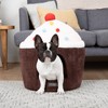 Nandog Large Prive Dog Bed / Cat Hut - Cupcake Chocolate - 4 of 4
