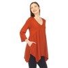 Women's Empire Cut V-Neck Tunic Top - 2 of 4