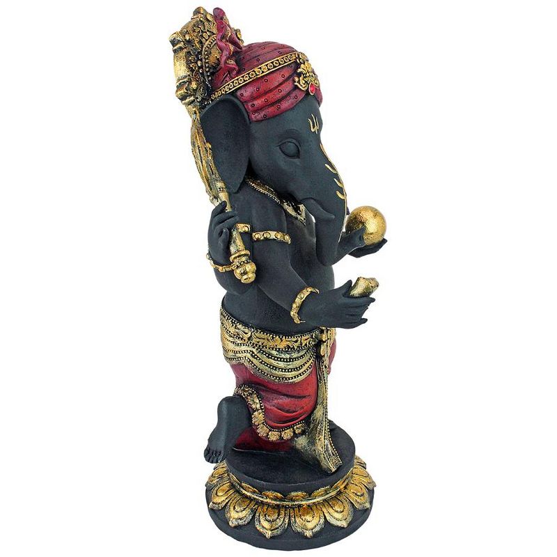 Design Toscano Standing Lord Ganesha Elephant God Abhanga Hindu Statue, 5 of 7