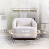 CAVINAS 360 Degree Swivel Chair, Swivel Barrel Chair, Single Sofa Chair, Comfy Round Accent Chair for Living Room, Leisure Arm Chair for Bedroom - 4 of 4