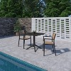 Amazonia Samba 3pc Cane Patio Bistro Set Black - 3 of 4