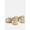 Noie Ruched Strap Block Heel Women Sandals - 4 of 4