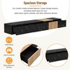 Grungis 4 Drawers TV Stand for TVs Up to 88 Inch,Console Table with Faux Marble and Walnut Wood Grain Finish for Bedroom,Living Room - 4 of 4