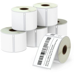 BETCKEY  Compatible  Shipping Labels, Strong Permanent Adhesive & Perforated, Compatible with  Labelwriter 450, 4XL, Rollo & Zebra Desktop Printers - 1 of 4