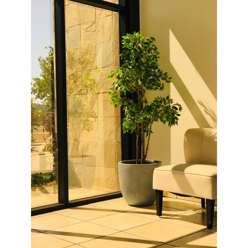 9&#34; Kante Lightweight Concrete Modern Outdoor Planter Gray - Rosemead Home &#38; Garden, Inc, 5 of 10