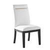 Fabric Yves Side Chair (Set of 2) with Hardwood Frame, Stain-Resistant Shield Brushed Brass Accent and Moisture-Repellent Design - 2 of 3