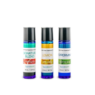 Daily Essential Oil 3pk 10ml - SpaRoom: Aromatherapy, 100% Pure, for Diffusers, Lavender Scent