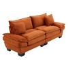 NicBex 84" Corduroy Couch with Pillows,Deep Seat Loveseat Sofa,Comfy Upholstered Cloud Couch,Sleeper Sofa for Living Room,Apartment,Office - 2 of 4