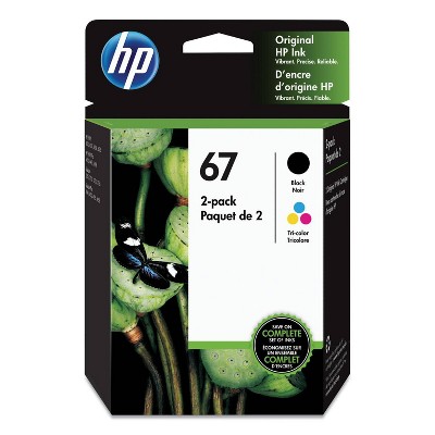 HP 67 Tri-color/Black Ink Combo Pack