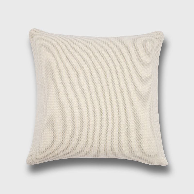 20"x20" Oversize Chunky Sweater Knit Square Throw Pillow - Evergrace, 4 of 10