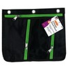 Charles Leonard 3 Pocket Pencil Pouch, Expanding to 1", 11"W x 9.5"H x 1"D - Assorted Colors, Pack of 3 - 2 of 3