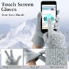 ZUPPAD Womens Winter Beanie Hats Long Scarf Touchscreen Gloves Set Warm Knit Skull Caps Gifts for Women Hat and Glove Sets 3 Pack - 4 of 4