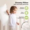 KeaBabies Jumbo Toddler Pillow with Pillowcase, 14X20 Soft Organic Toddler Pillows for Sleeping, Kids Travel Pillow - 4 of 4