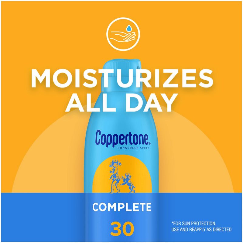 Coppertone Complete Sunscreen Spray - SPF 30 - 5.5oz, 6 of 14