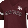 NCAA Texas A&M Aggies Women's Mesh Trim V-Neck T-Shirt - 3 of 3