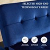 MOONMISS Foldable Fashion Sofa Bed High End Flannel Fabric Back Adjustable Sofa Recliner Futon for Living Room Bedroom Office - 4 of 4
