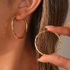 Vuskdtei18K Gold Plated Flower Dangle Earrings for Women, Hypoallergenic Cubic Zirconia Earrings, Elegant Chandelier Drop Earrings - 2 of 4