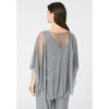 Roaman's Georgette Mesh Overlay Top - 3 of 4