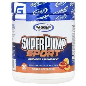 Gaspari Nutrition SuperPump™ Sport, Hydrating Pre-Workout, Mango Nectarine, 8.47 oz (240 g) - 1 of 4