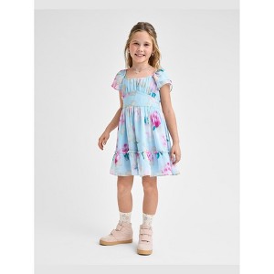 sachin and babi light blue dress Floral Chiffon Maxi Dress With Flutter Sleeves on Luulla