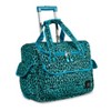 J World Donna 34.5L Rolling Duffel Bag - Mint Leopard - image 2 of 3