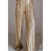 Women's Sequin Wide Leg Pants - WISTERIA LANE - 4 of 4