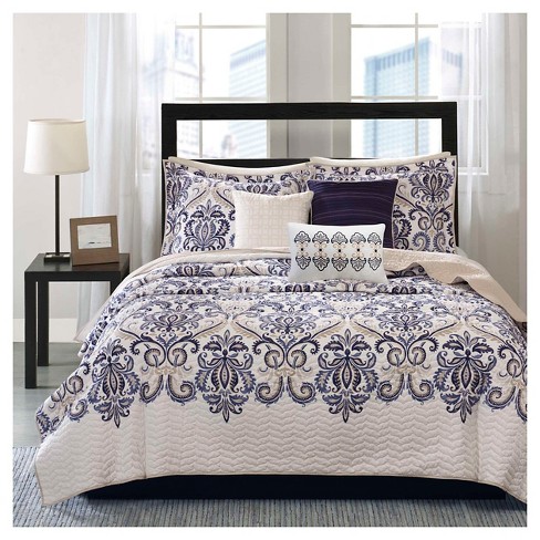 Cascade Scroll Quilted Coverlet Set - 6 Piece : Target