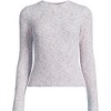 Lands' End Women's Cotton Blend Marl Ribbed Crew Neck Sweater - 3 of 4