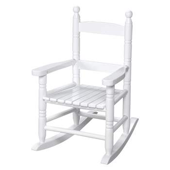 Gift Mark Slat Rocking Chair - White