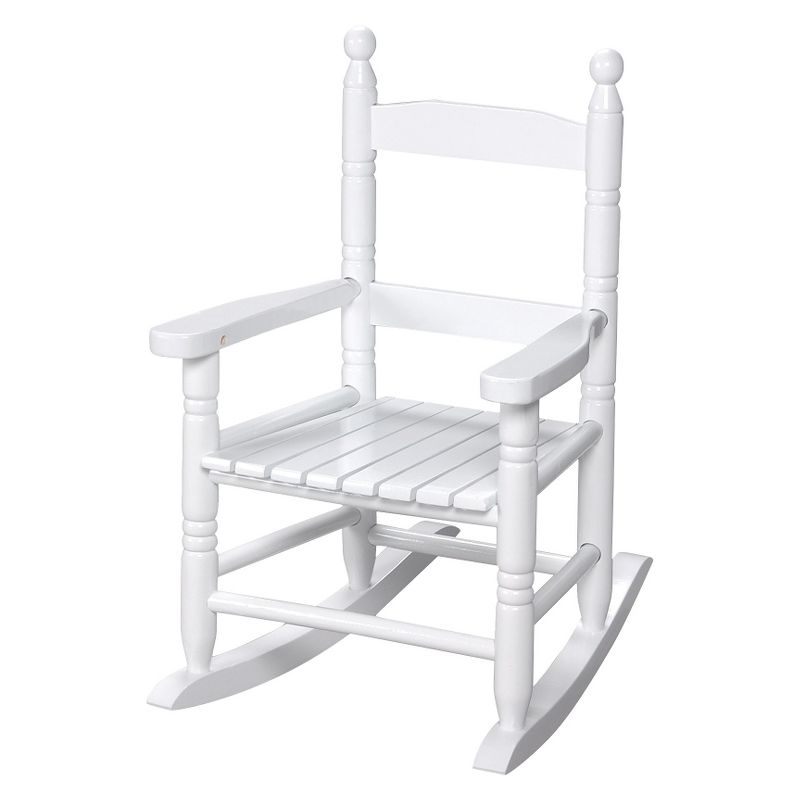 Gift Mark Slat Rocking Chair - White, 1 of 4