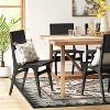 Ceylon Woven Dining Chair Black - Threshold™: Rubberwood Frame, Polyester Accents, 250lb Capacity - 2 of 4