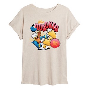 Women's - Disney - Wise Quacker Oversized Graphic T-Shirt - 1 of 4