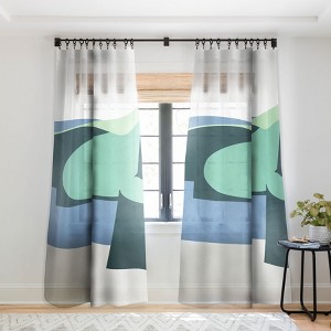 Mile High Studio Color And Shape Cliffs Of Moher 50" x 84" Single Panel Sheer Window Curtain - Society6 - 1 of 4