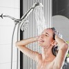 SUGIFT 6 Settings High Pressure Dual Shower Head with handheld Combo and 59" Flexible Hose (Brushed Nickel) - 2 of 4