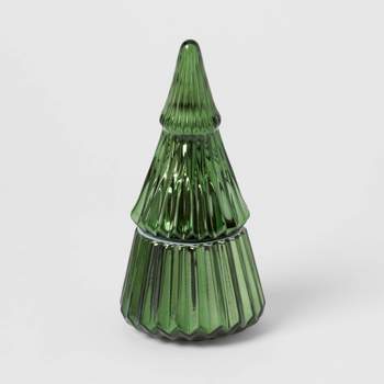 8oz Green Glass Figural Tree - Threshold™
