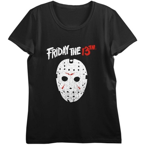 Women's Friday the 13th Jason Vorhees Hockey Mask Logo T-Shirt – Fifth Sun