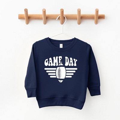 The Juniper Shop Football Game Day Stripes Toddler Graphic Sweatshirt