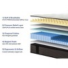 PAGED 10 Inch Hybrid Mattress Memory Foam Mattress with Breathable Cool Cover for Comfortable Sleep - 3 of 4