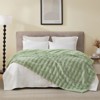 Cozy Bliss Fluffy Faux Fur Throw Blanket Soft Bed Blankets for Sofa Bed - 3 of 4