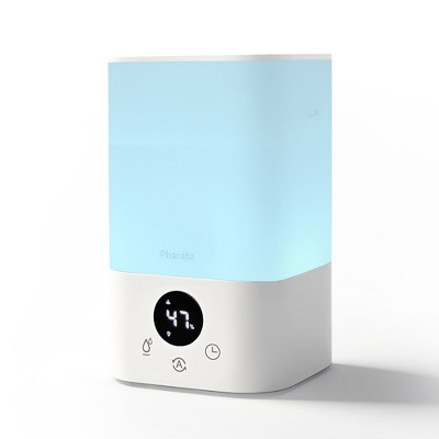 Pharata Humidifier for Bedroom, 3.2L Cool Mist Humidifier with Essential Oil Diffuser for Home, Plant, Ultrasonic Humidification, Auto Shut-Off