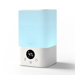 Pharata Humidifier for Bedroom, 3.2L Cool Mist Humidifier with Essential Oil Diffuser for Home, Plant, Ultrasonic Humidification, Auto Shut-Off - 1 of 4