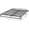 coucheta Bed Frame Heavy Duty Metal Platform Low Profile, Mattress Foundation, No Box Spring Needed - 2 of 4