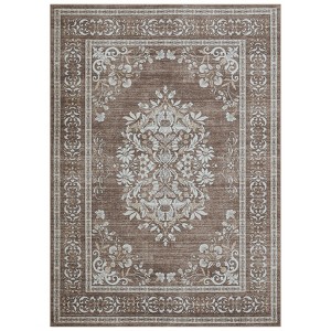 Coolmee Bohemian Vintage Runner Rug for Hallway,Machine Washable Carpet Runners Kitchen Floor Mat for Entryway Bedroom LaundryBlue - 1 of 4