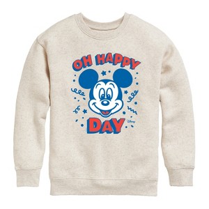 Boys' - Disney - Mickey & Friends Graphic Long Sleeve Fleece Sweatshirt - 1 of 4