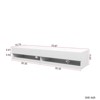 FONTOI Wall Mounted Floating TV Stand for Televisions up to 80", Media Entertainment Center for Living Room, White, 15.75"*11.81"*70.87" - 3 of 4
