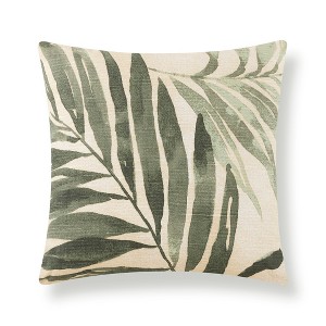 1pc 20"x20" Indigo Road by Egypt Sherrod Kamaya Palm Decorative Pillow Sage Green - 1 of 4