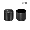 Unique Bargains Vinyl Rubber Screw Thread Bolt Plug Round Tube Insulated Protective Caps 5 Pcs - 2 of 4