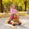 12V Ride-On Horse Toy with Sound, Lights & Accessories, Brown - 2 of 4
