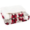 Prancer Faux Shearling Throw - Red - 50" X 60" - Safavieh. - 3 of 3
